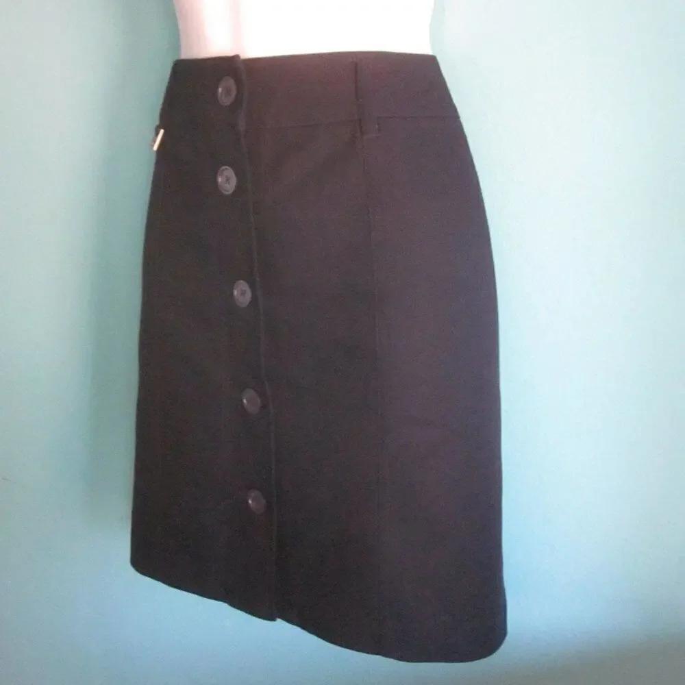 Michael Kors Navy Cotton Logo Mini Skirt – Women’s 6
